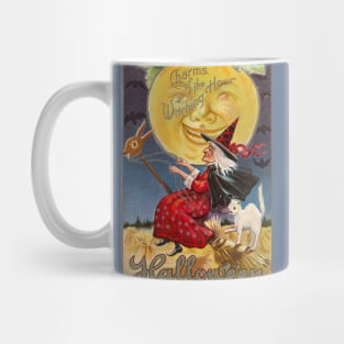 Vintage Halloween Witch Full Moon Mug